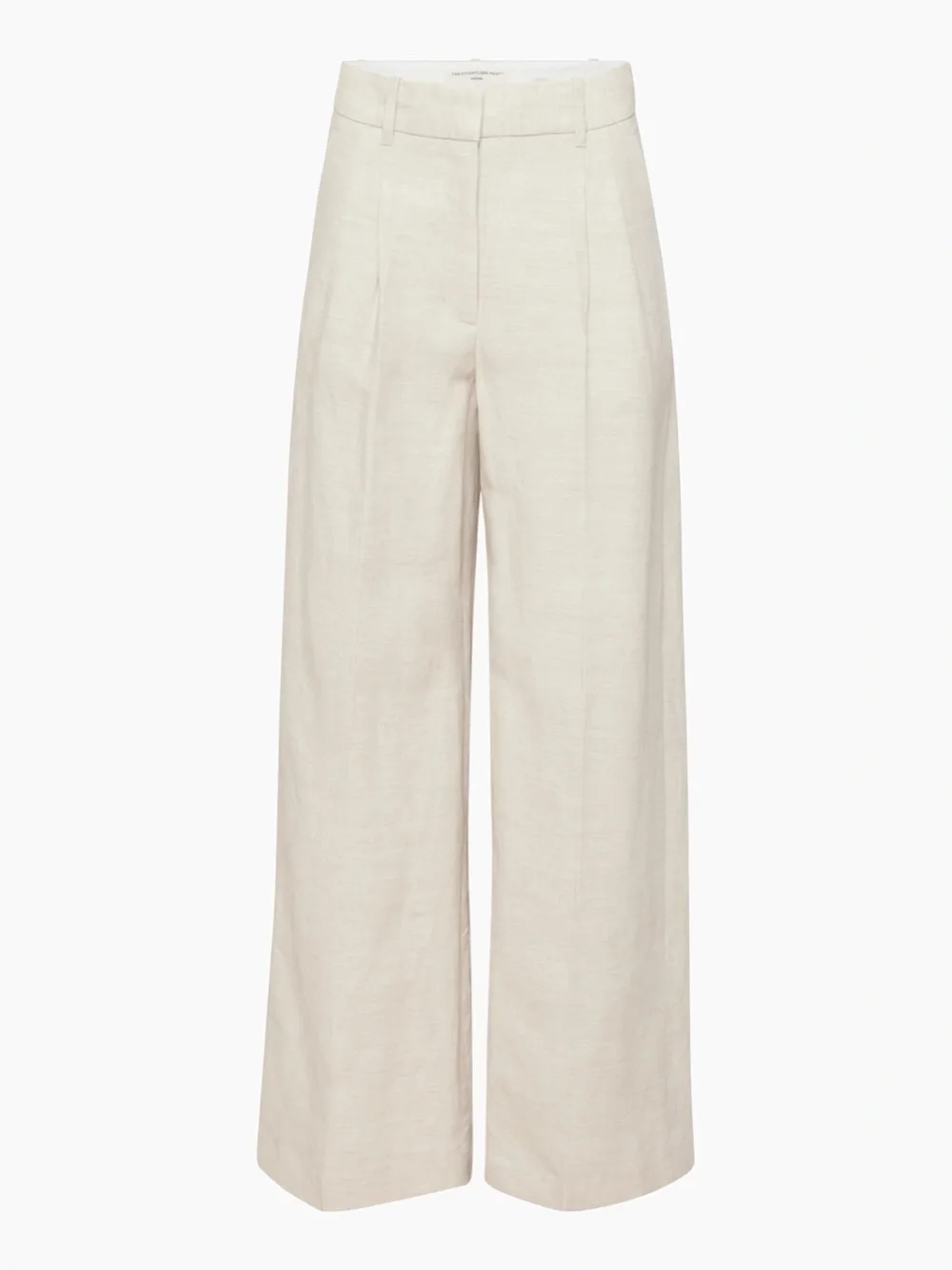 Aritzia Wilfred The Effortless Pant Linen High-Waisted Wider-Leg Natural Ecru